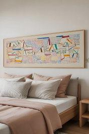 Wallity Artsmdfyty3-3370 Pintura Decorativa Enmarcada Multicolor 33 x 70 cm